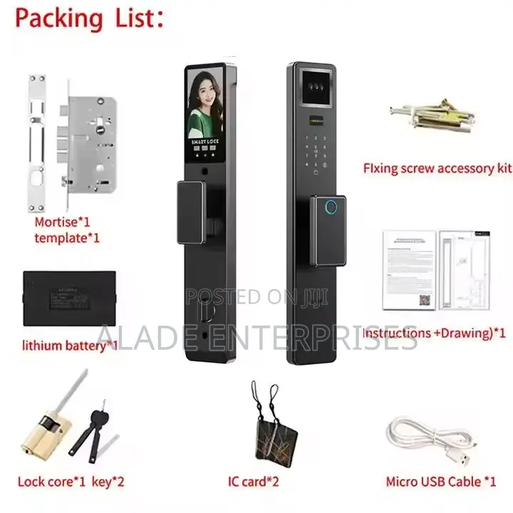 Automatic Biometric Ic Card Lock Wifi App Security Smart Door Lock