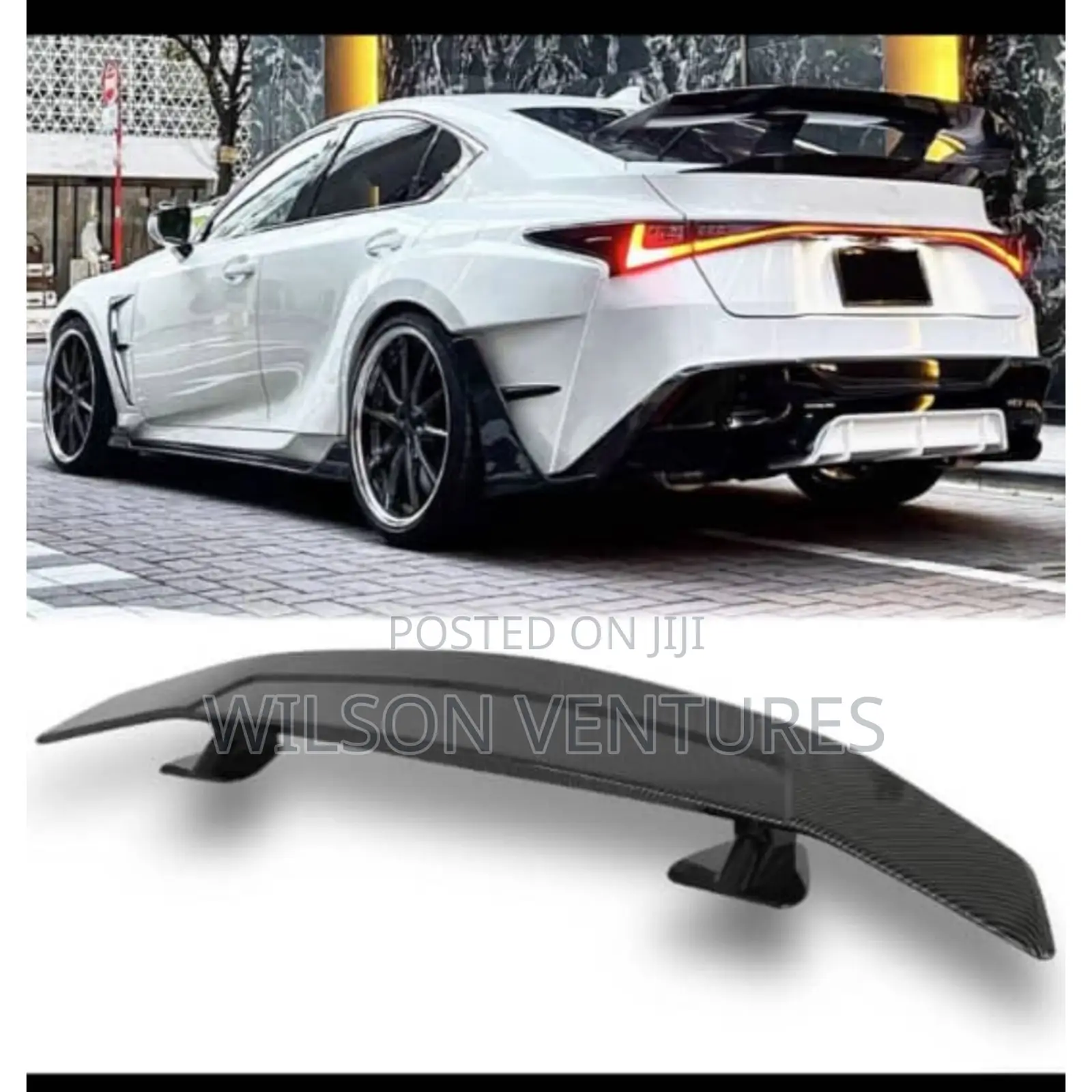 Universal Car Wing Booth Spoiler With Led Light
