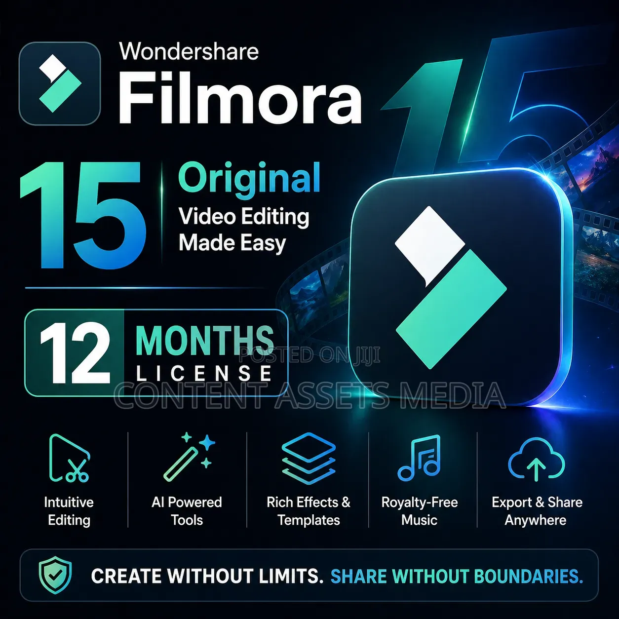 Wondershare Filmora 15 (Original License)