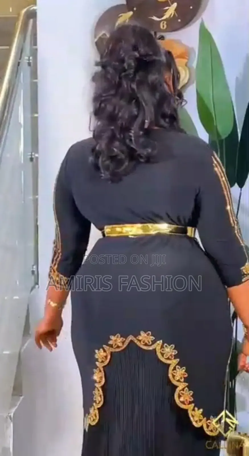Stoned Beautiful Turkey Black Gown