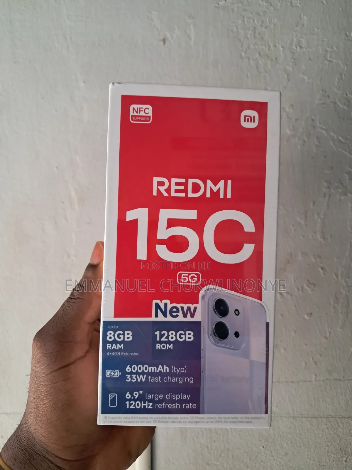 New Xiaomi Redmi 15C 4G 128 GB Black