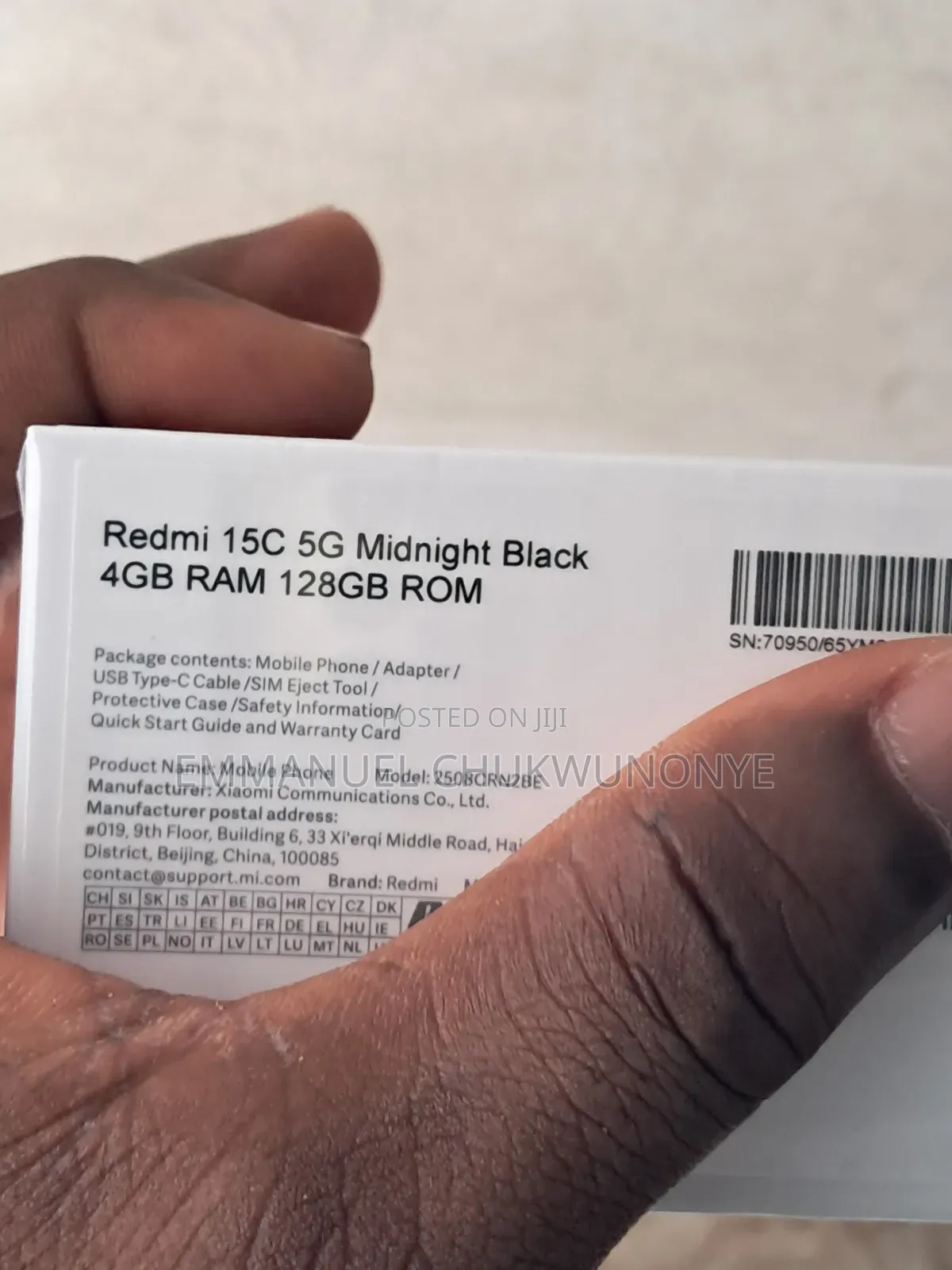 New Xiaomi Redmi 15C 4G 128 GB Black