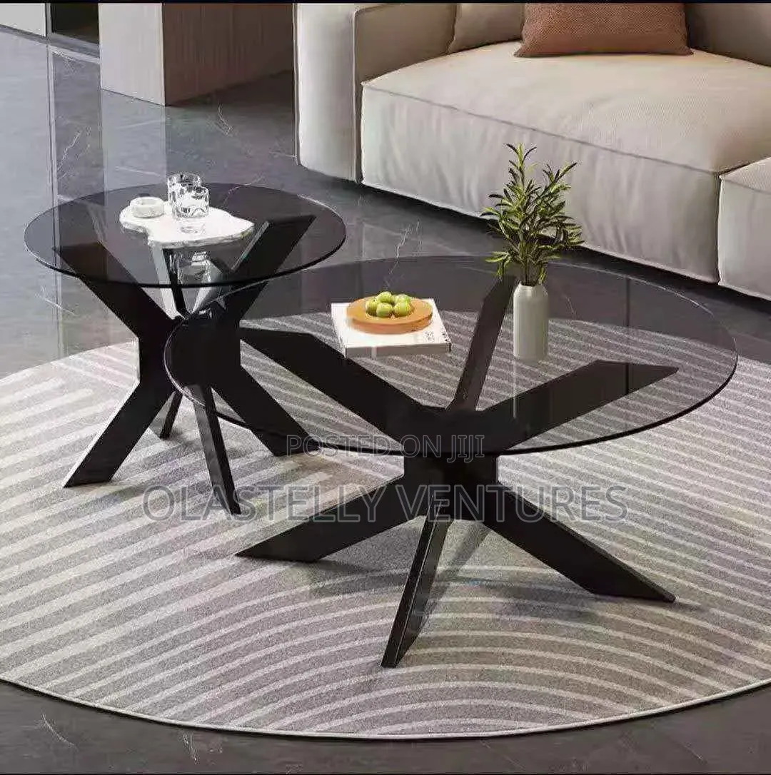 Glass Twin Table Center Table
Tem