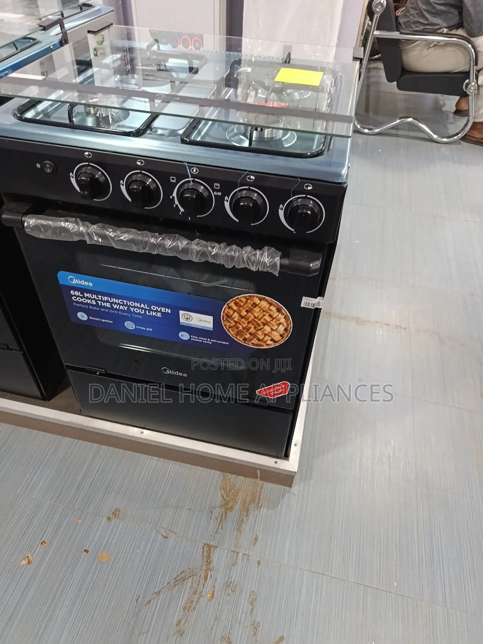 Midea 60*60 Standing Gas Cooker 4 Burner With Oven and Grill
