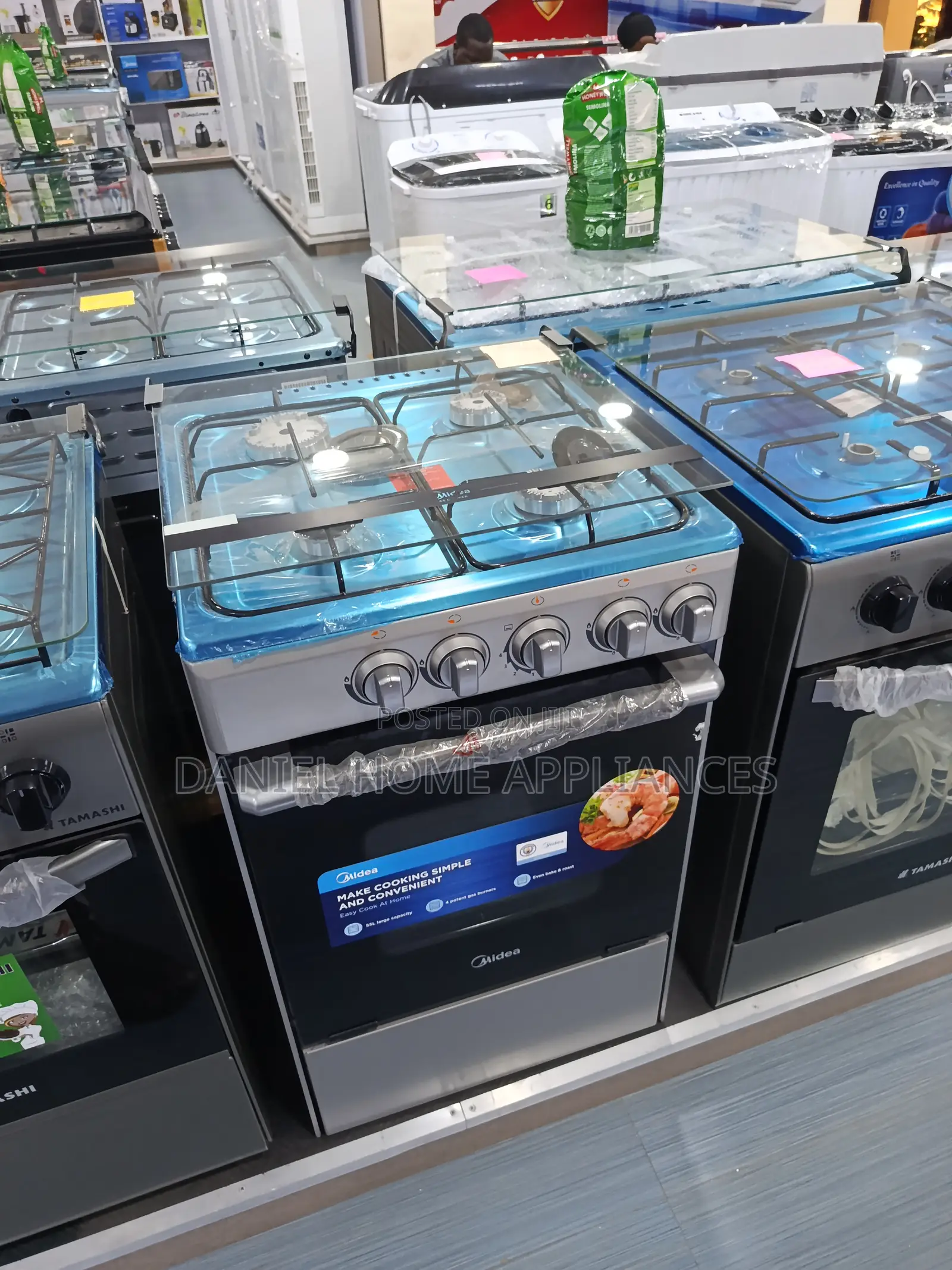 Midea 60*60 4-Burner Gas Cooker With Grill and Oven
