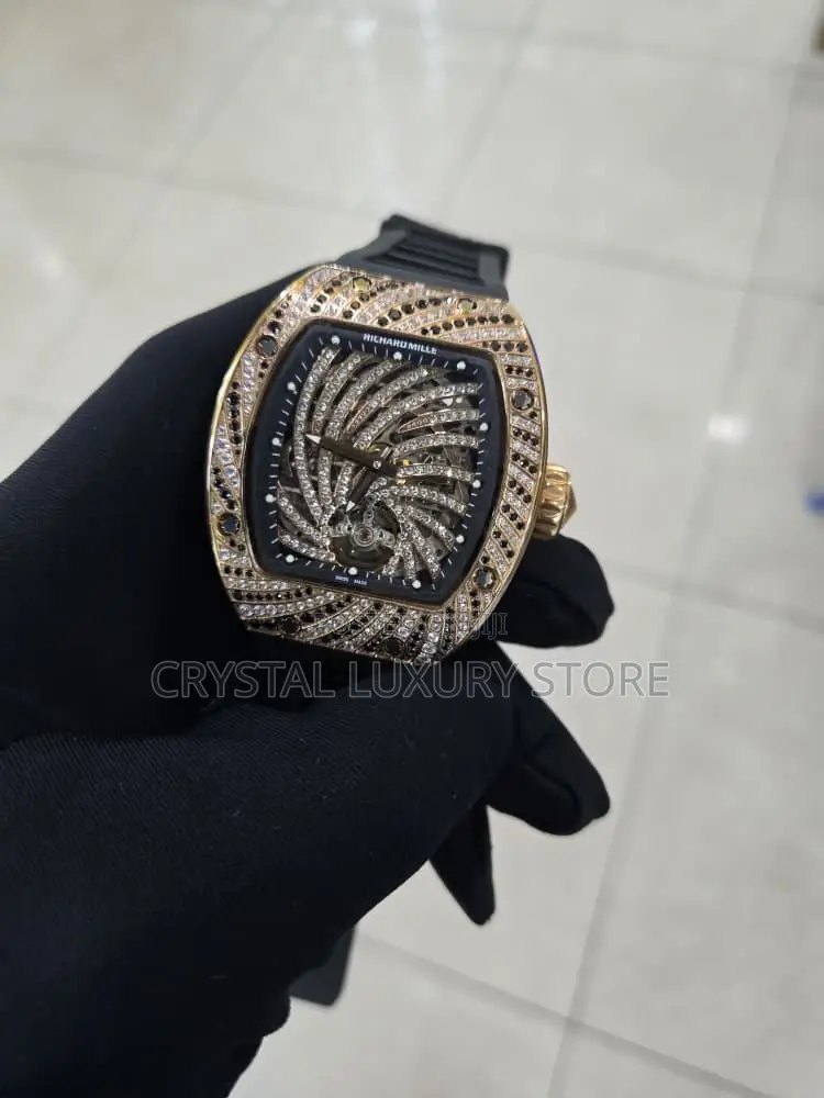 Richard Mille Quality Luxury Men Skeleton Automatic Engine Wristwatch