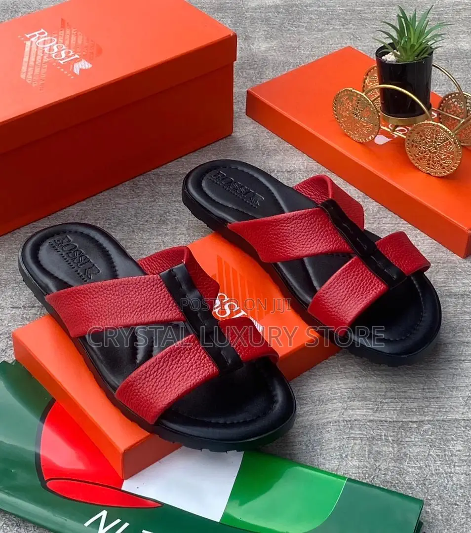 Rossi Quality Luxury Men Genuine Leather Pams