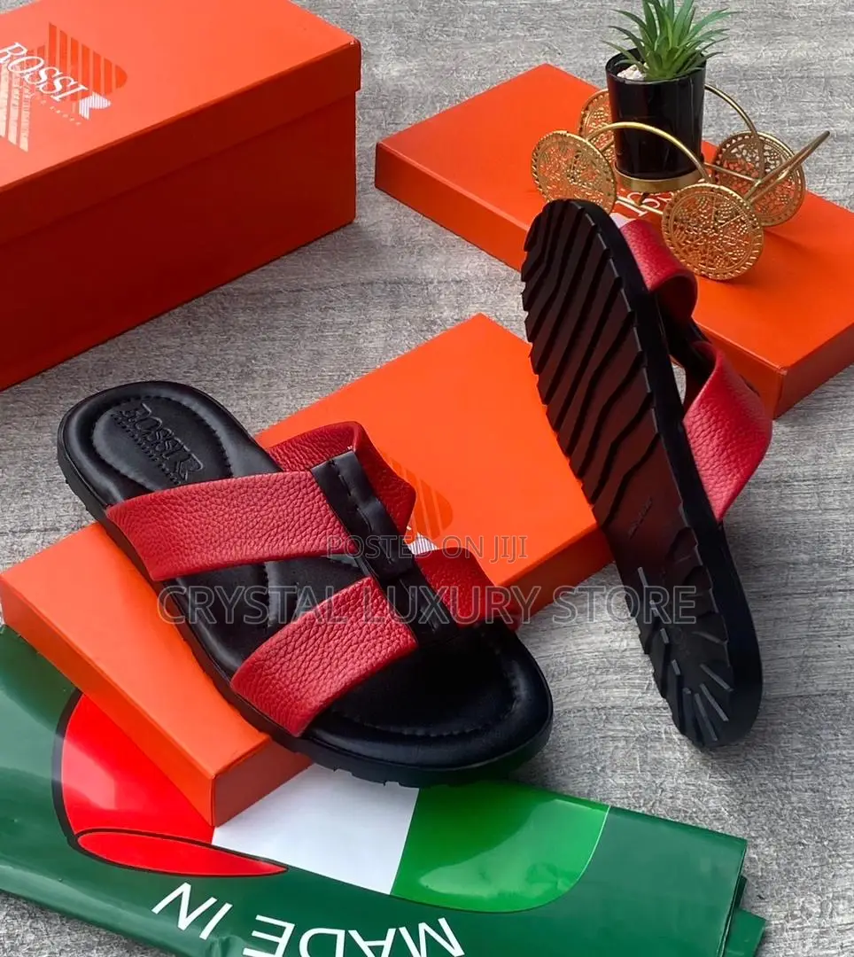 Rossi Quality Luxury Men Genuine Leather Pams