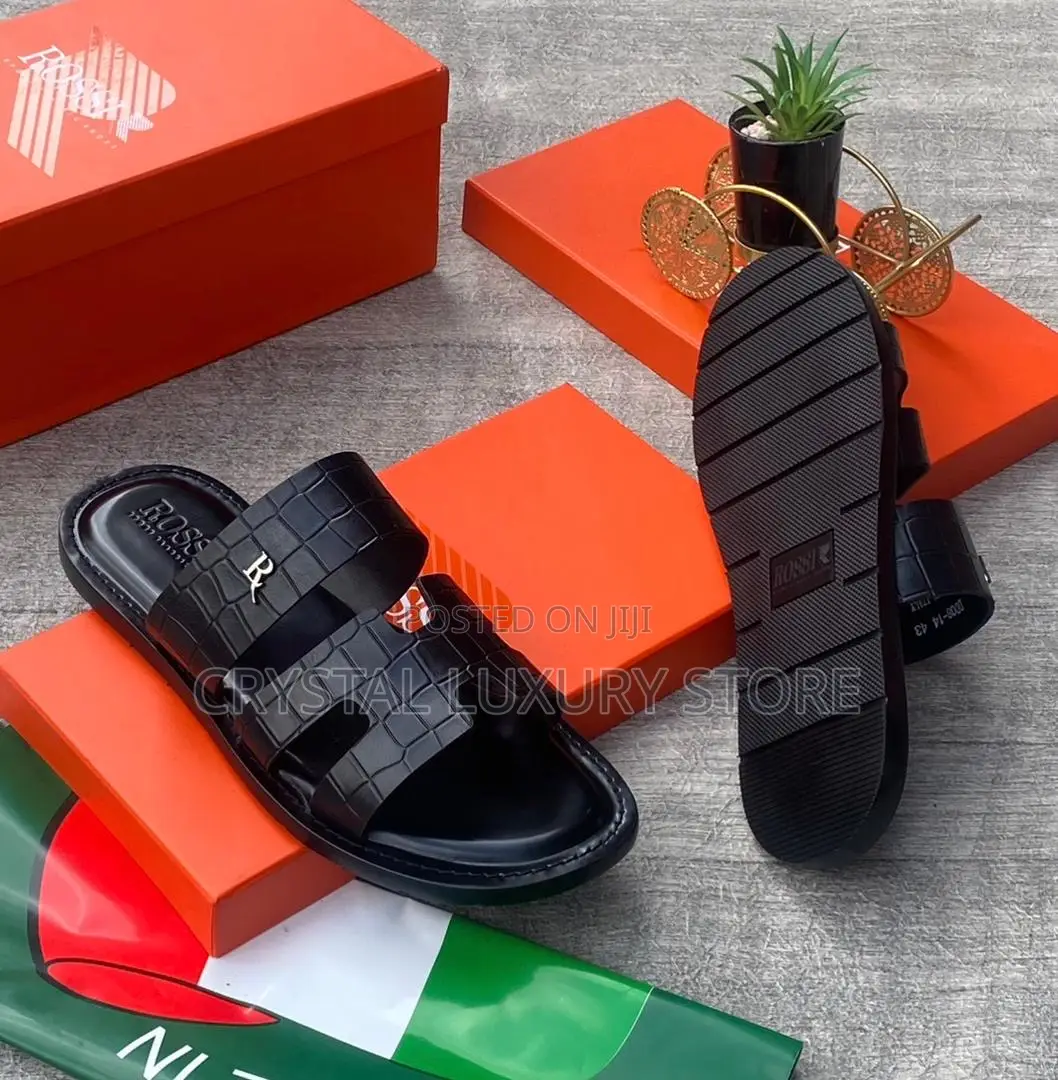 Rossi Quality Luxury Men Genuine Leather Pams