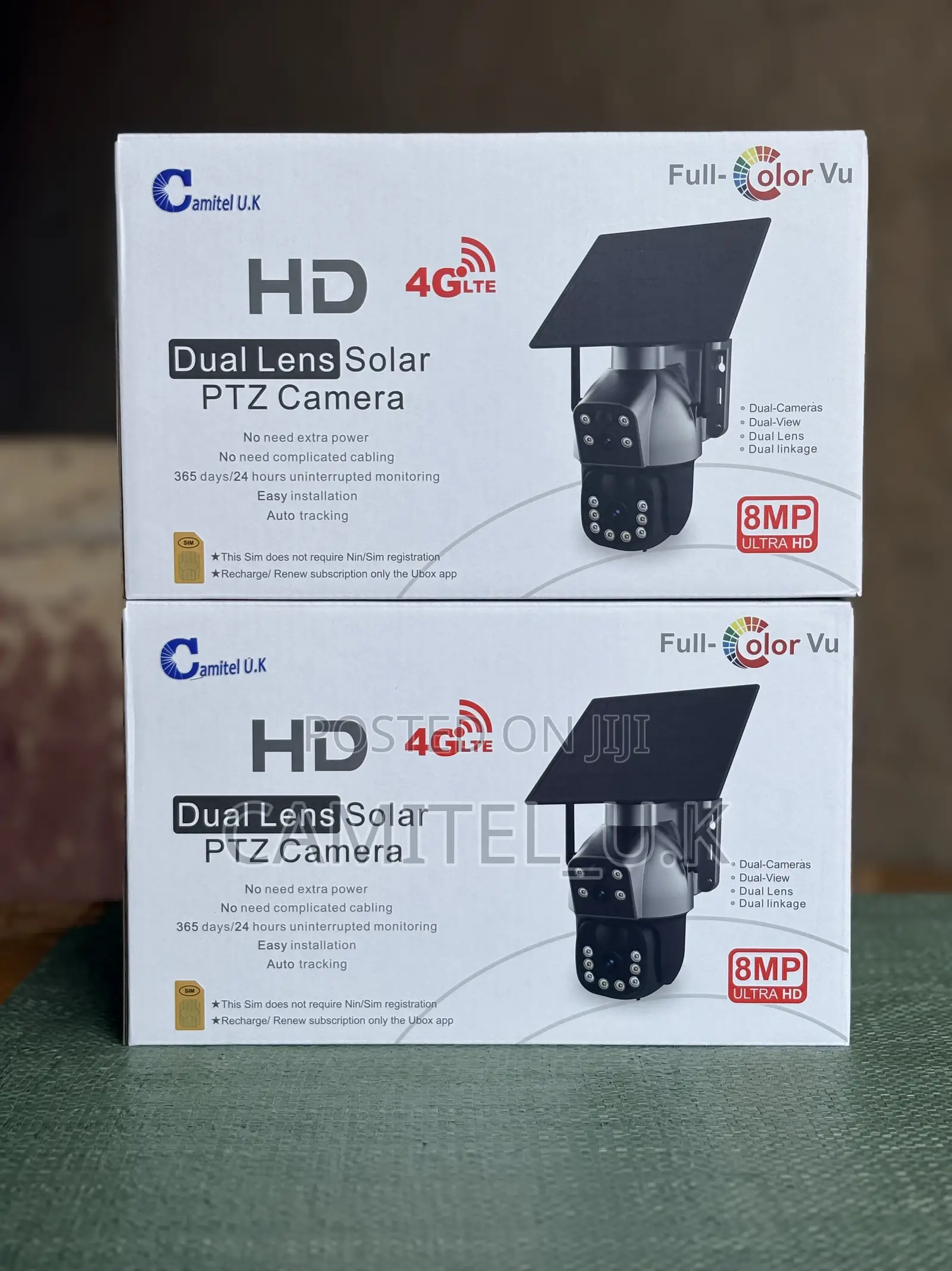 4g Ubox Hd Dual Lens Solar PTZ Camera - Sd250