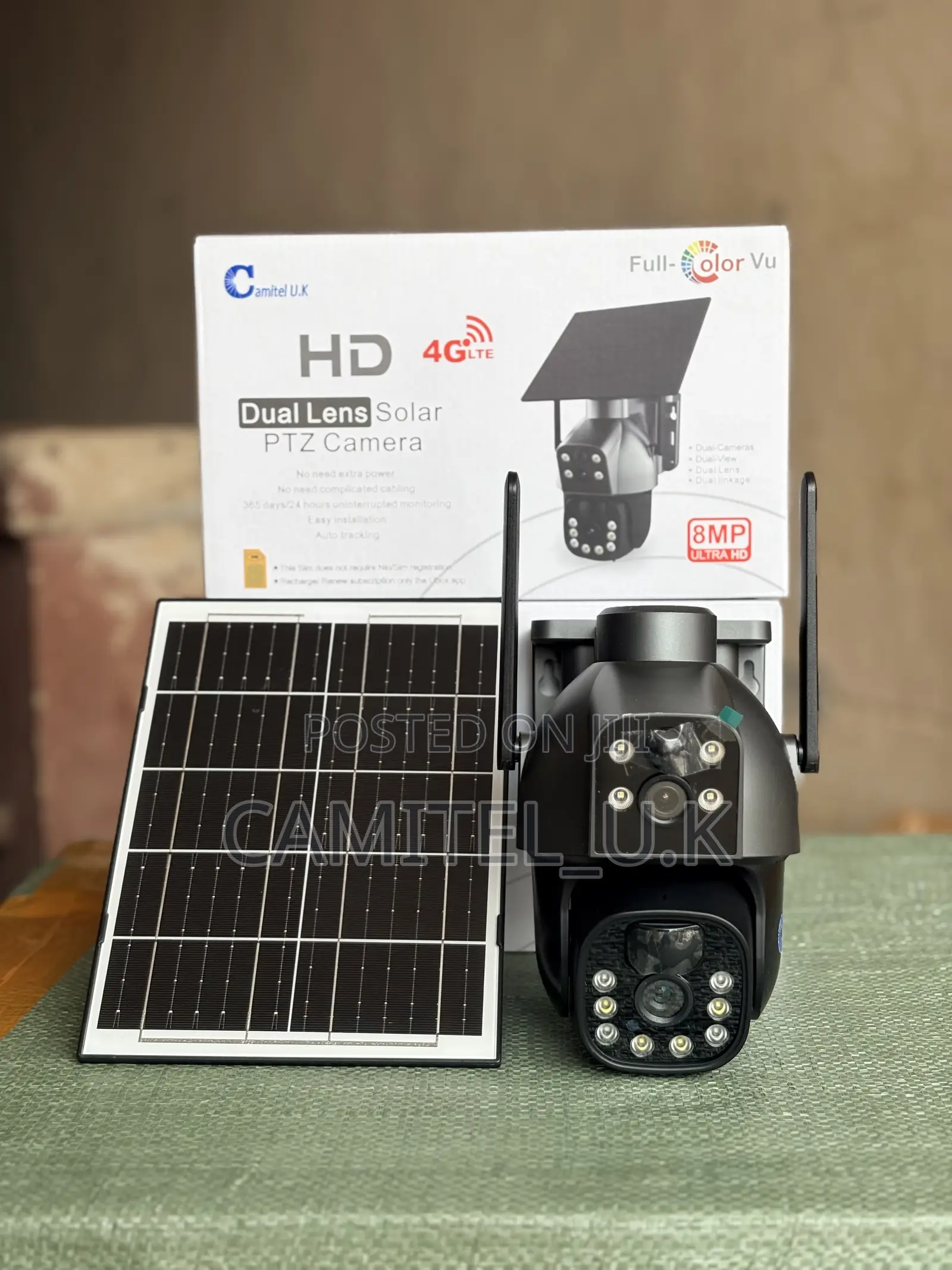 4g Ubox Hd Dual Lens Solar PTZ Camera - Sd250