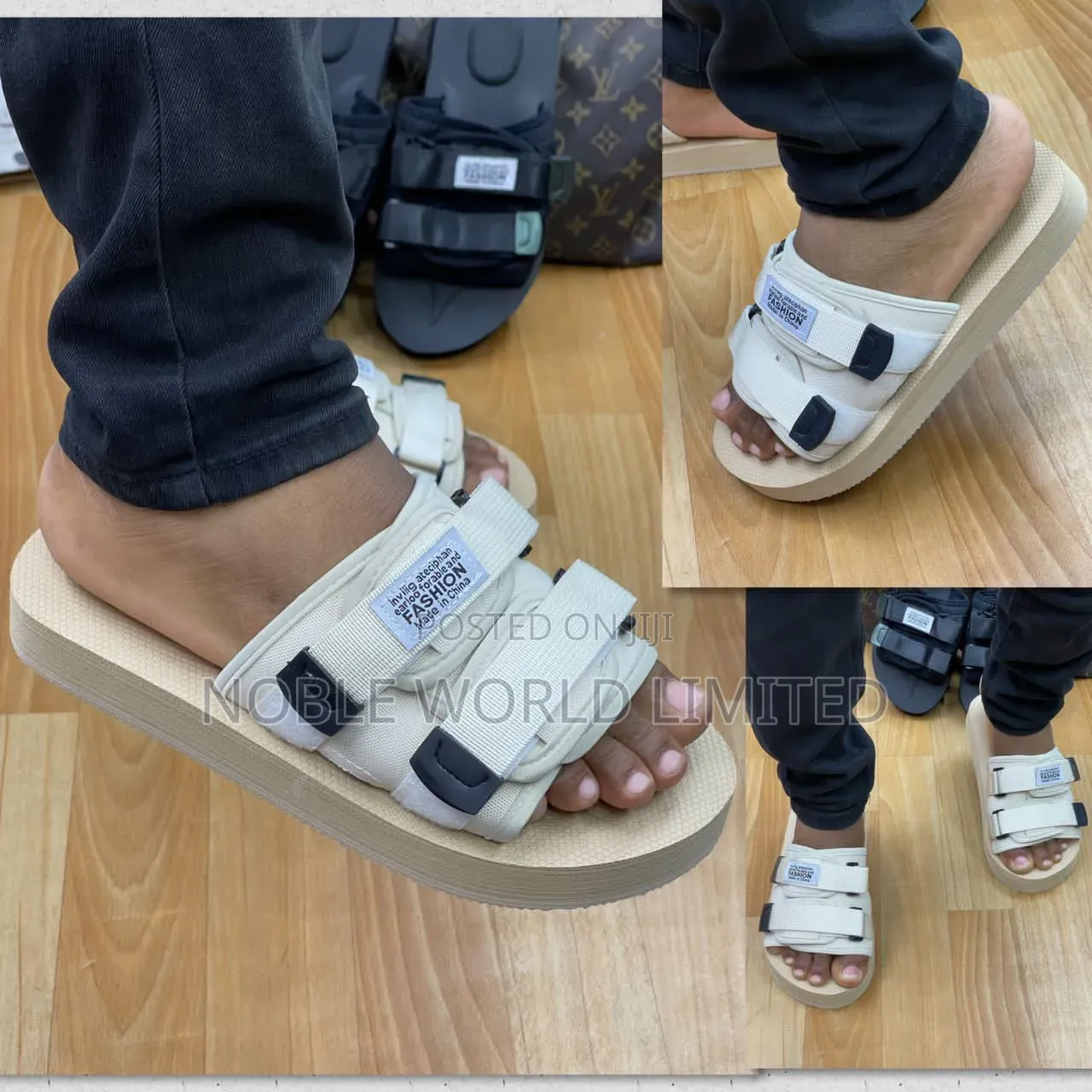 High Quality Black/Milk Color Slide Frank 6f