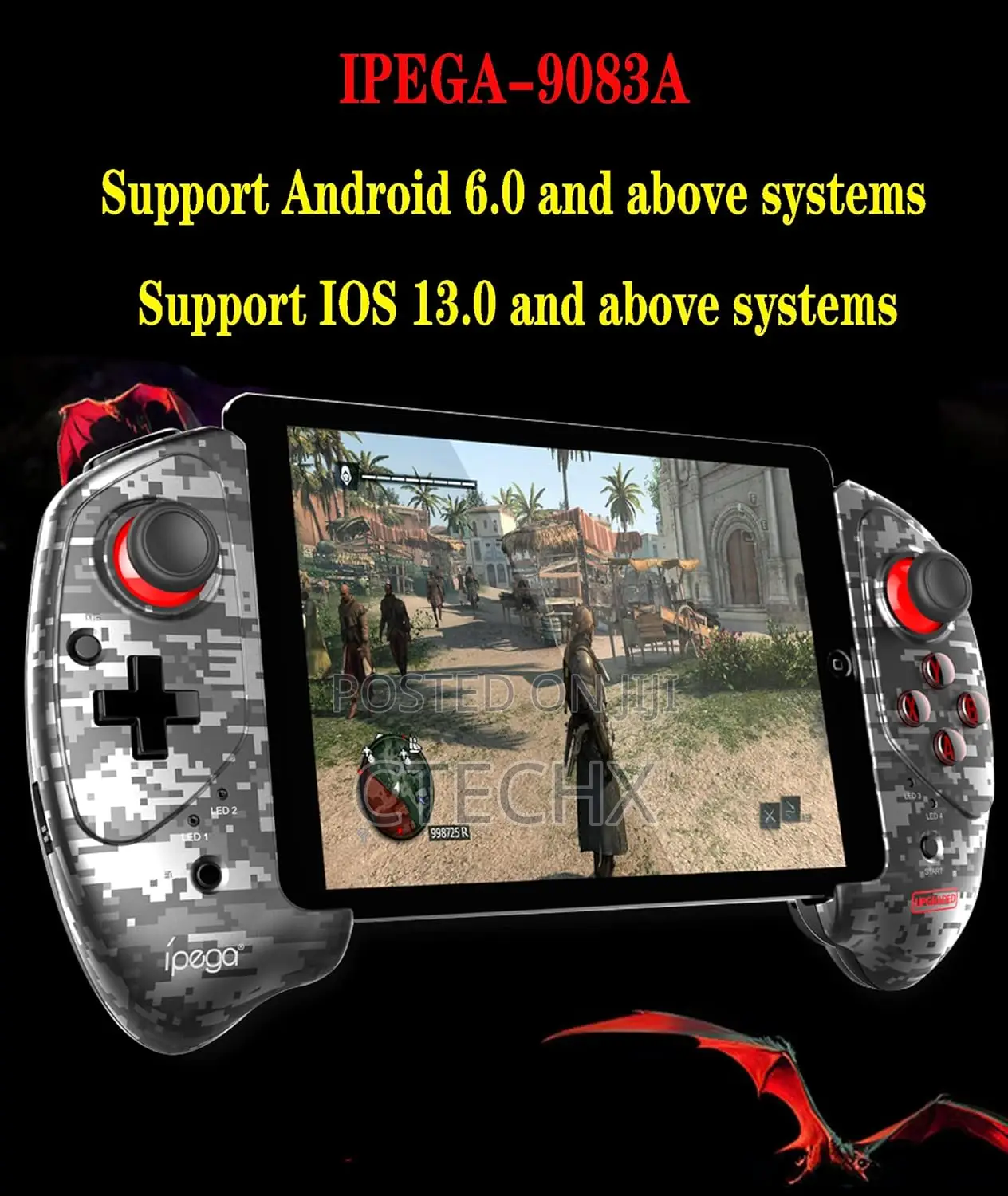 Mobile Game Controller Retractable for Ios/Android Smartphone Tablet