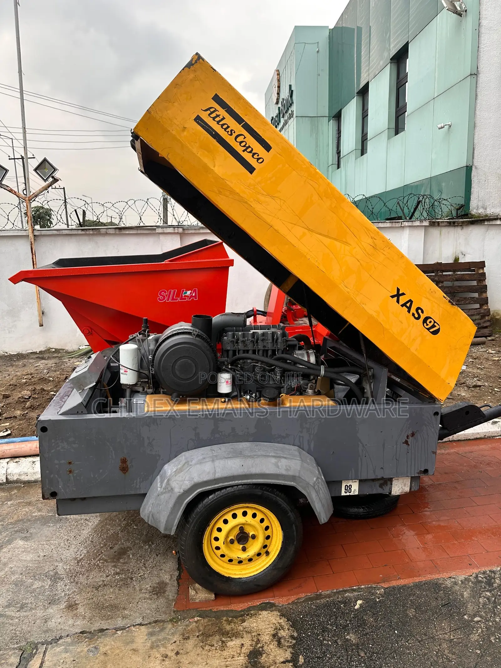 Atlas Copco Xas 97 Mobile Diesel Air Compressor