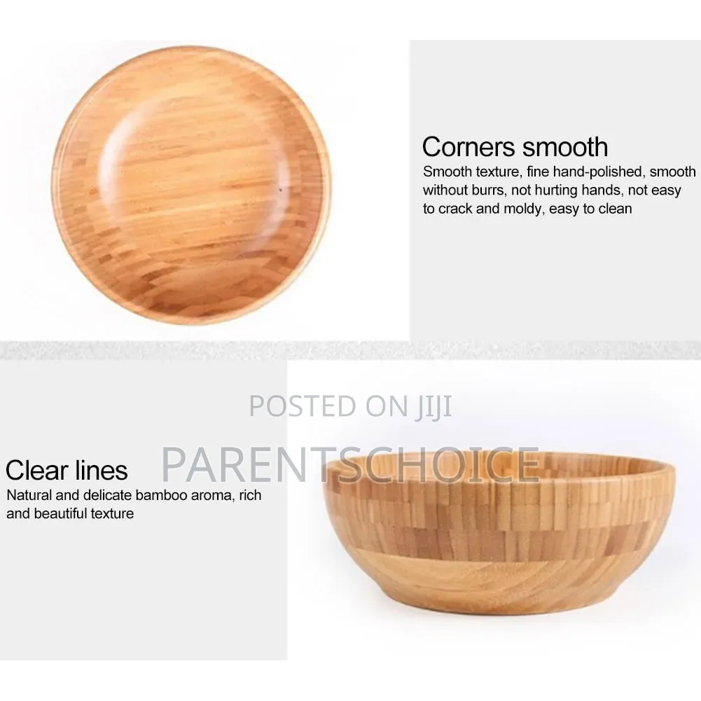 26cm Wooden Food and Salad Bowl Biggest Size- 1pc