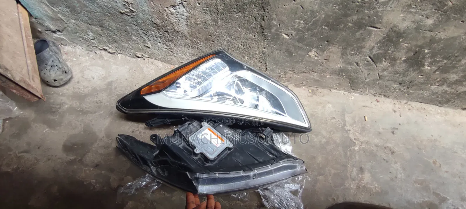 Set Head Lamp Hyundai Santa Fe Changer Type