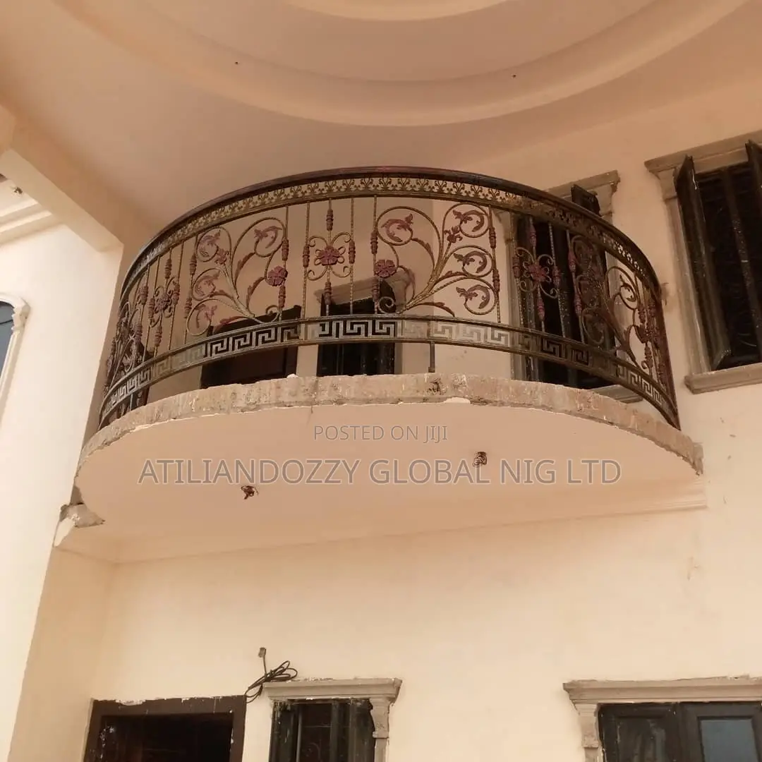 Curved Wrought Iron Rails