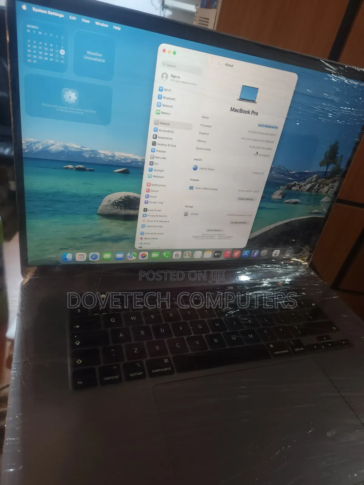 Laptop Apple MacBook Pro 2019 16GB Intel Core i7 SSD 1T