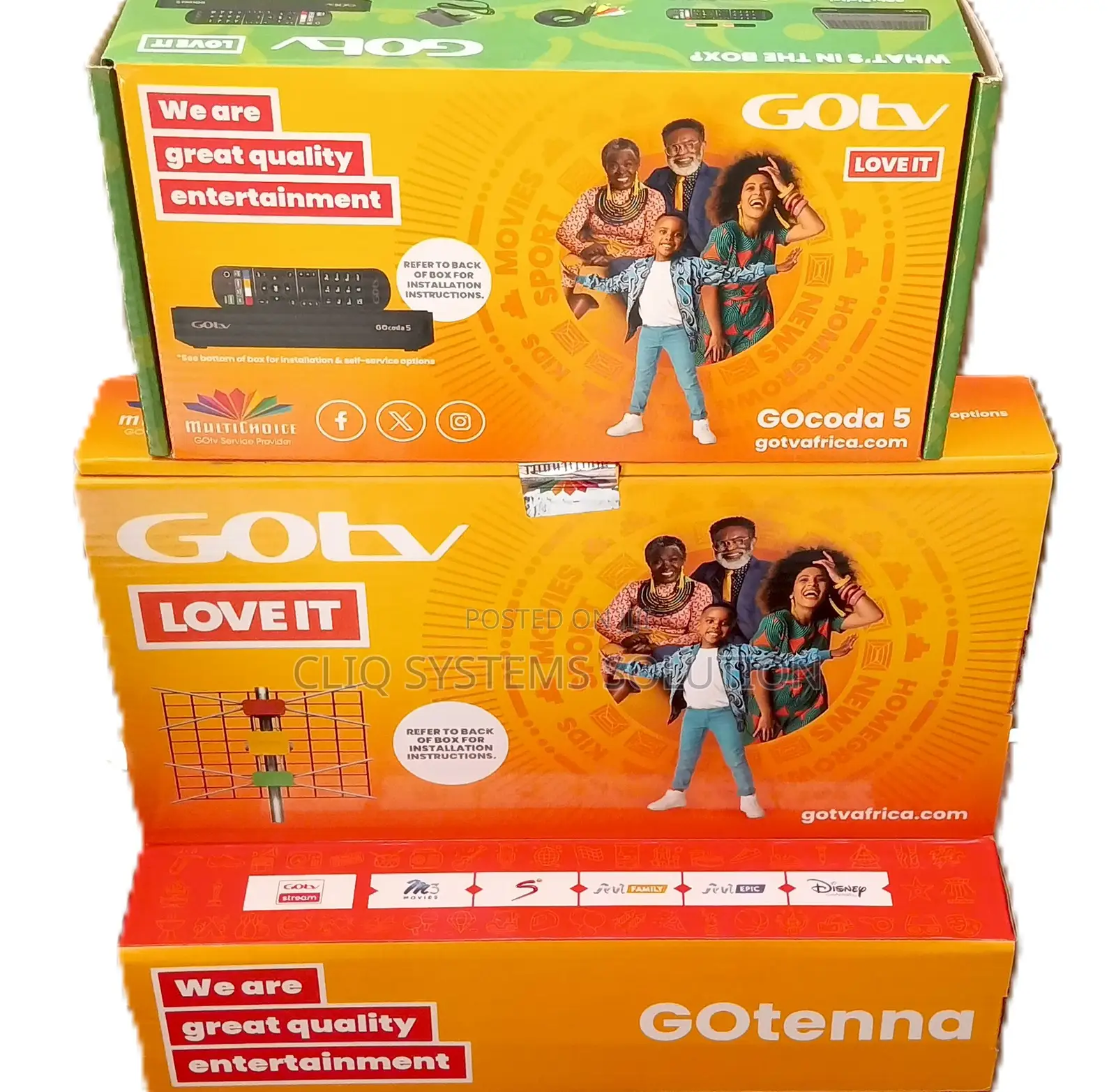 HDMI Gotv Decoder + Antenna + Remote + Adapter