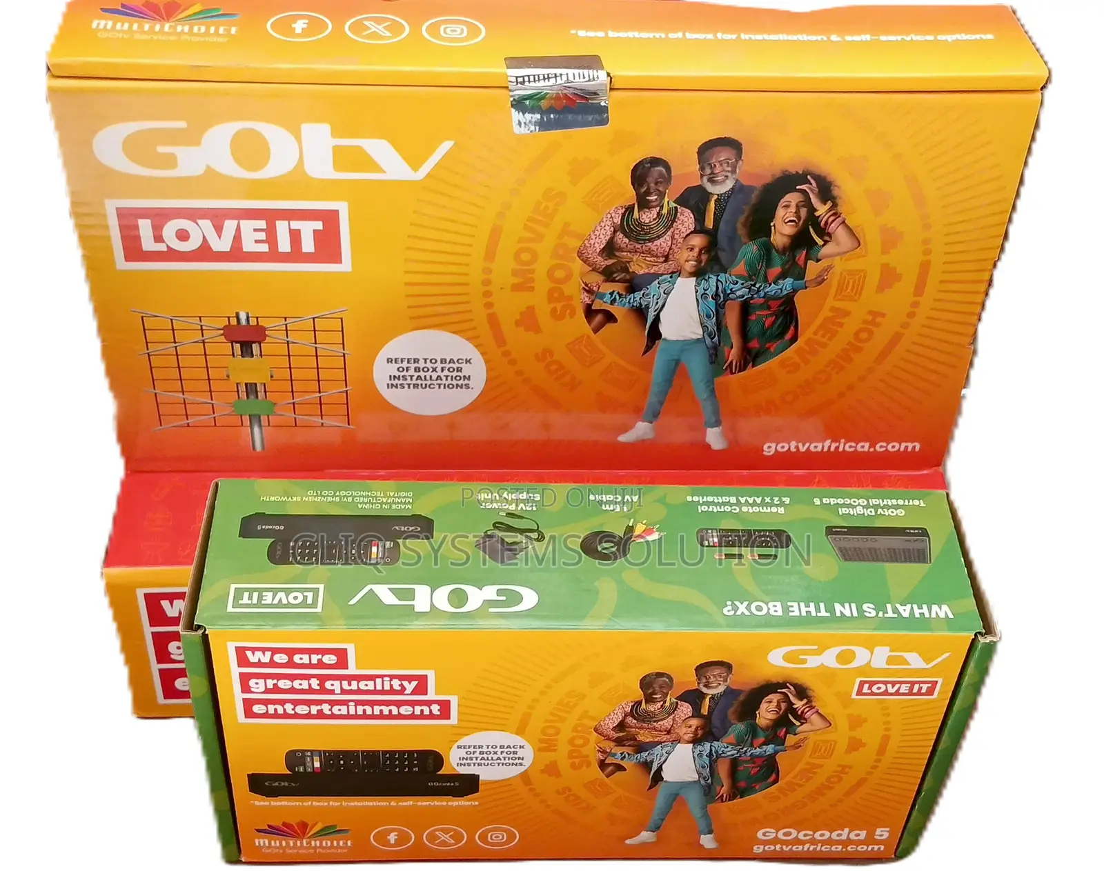 HDMI Gotv Decoder + Antenna + Remote + Adapter