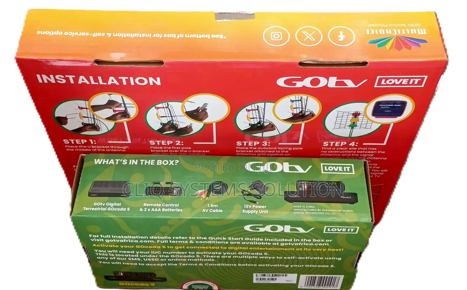 HDMI Gotv Decoder + Antenna + Remote + Adapter