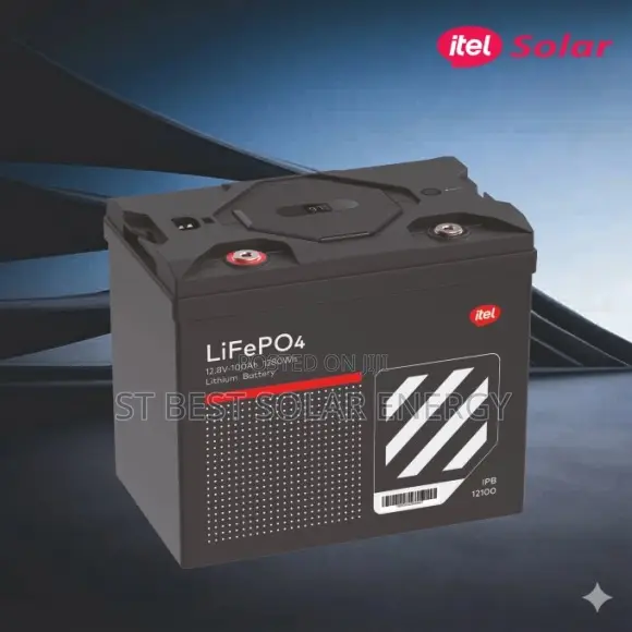 Itel Energy 1.28kwh/ 12.8v 100ah Lifepo4 Lithium Battery