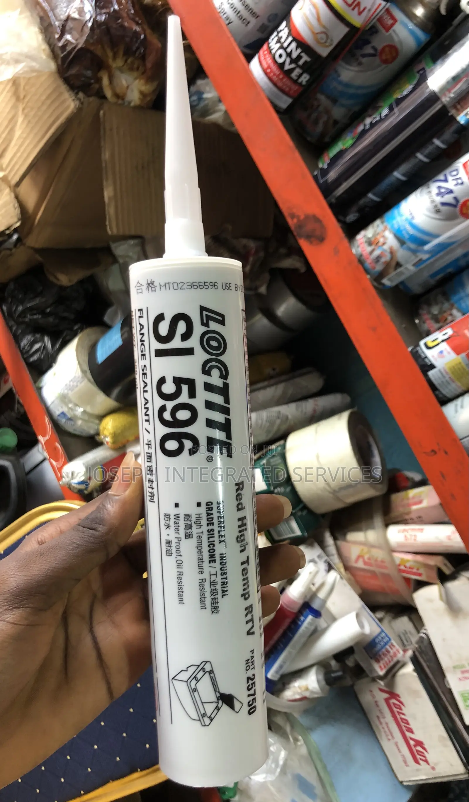 Loctite Si 596 Red High Temp Rtv Silicone Flange Sealant.