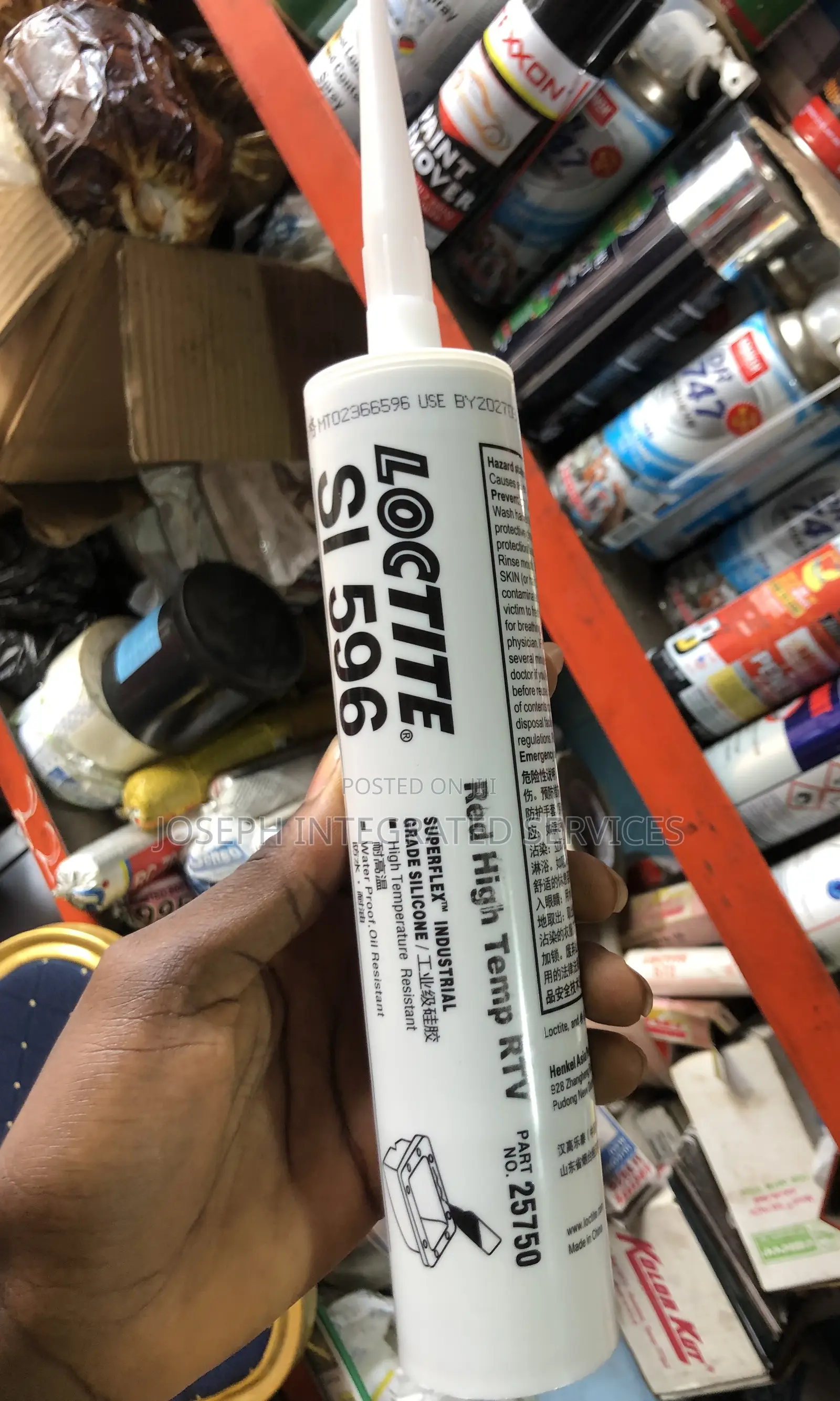 Loctite Si 596 Red High Temp Rtv Silicone Flange Sealant.