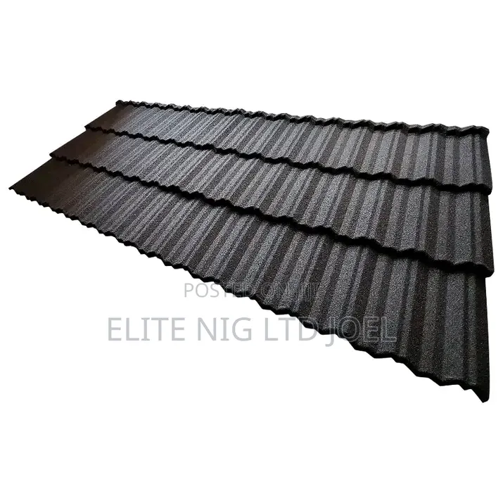 Universal Plain Black Classic Stone Coated Roofing Sheet in Lagos