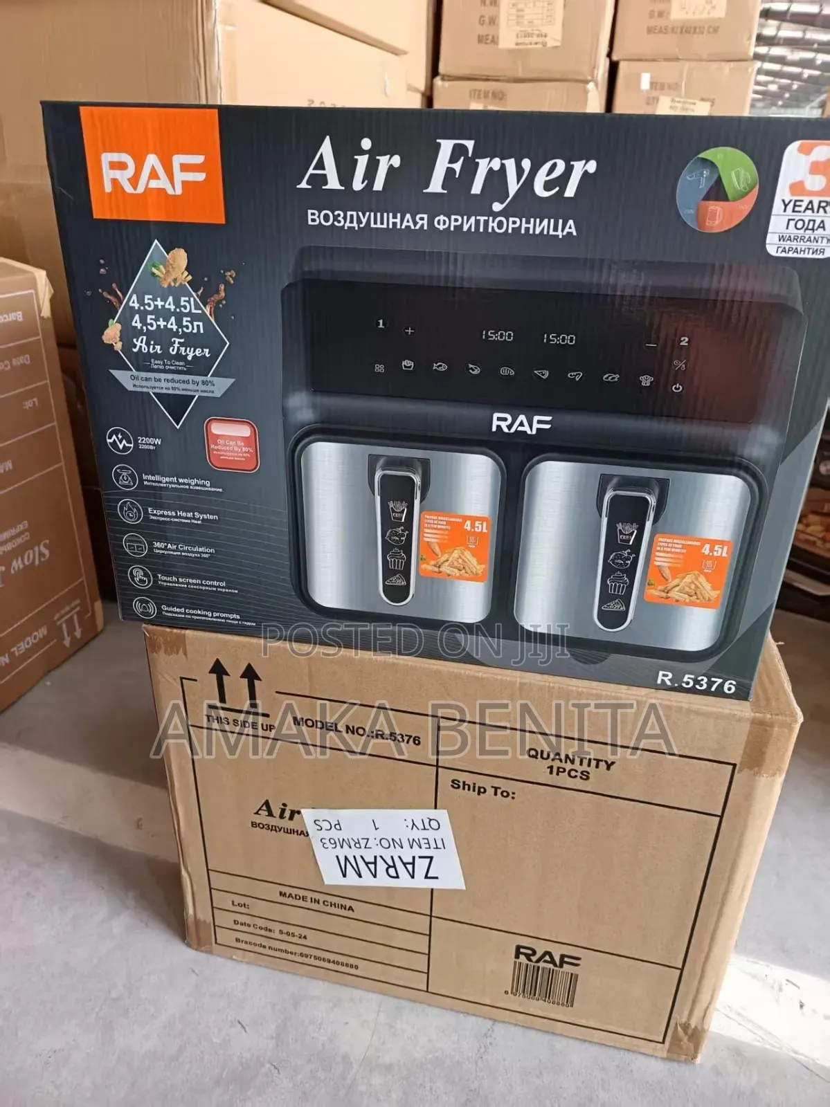 Raf Double Airfryer