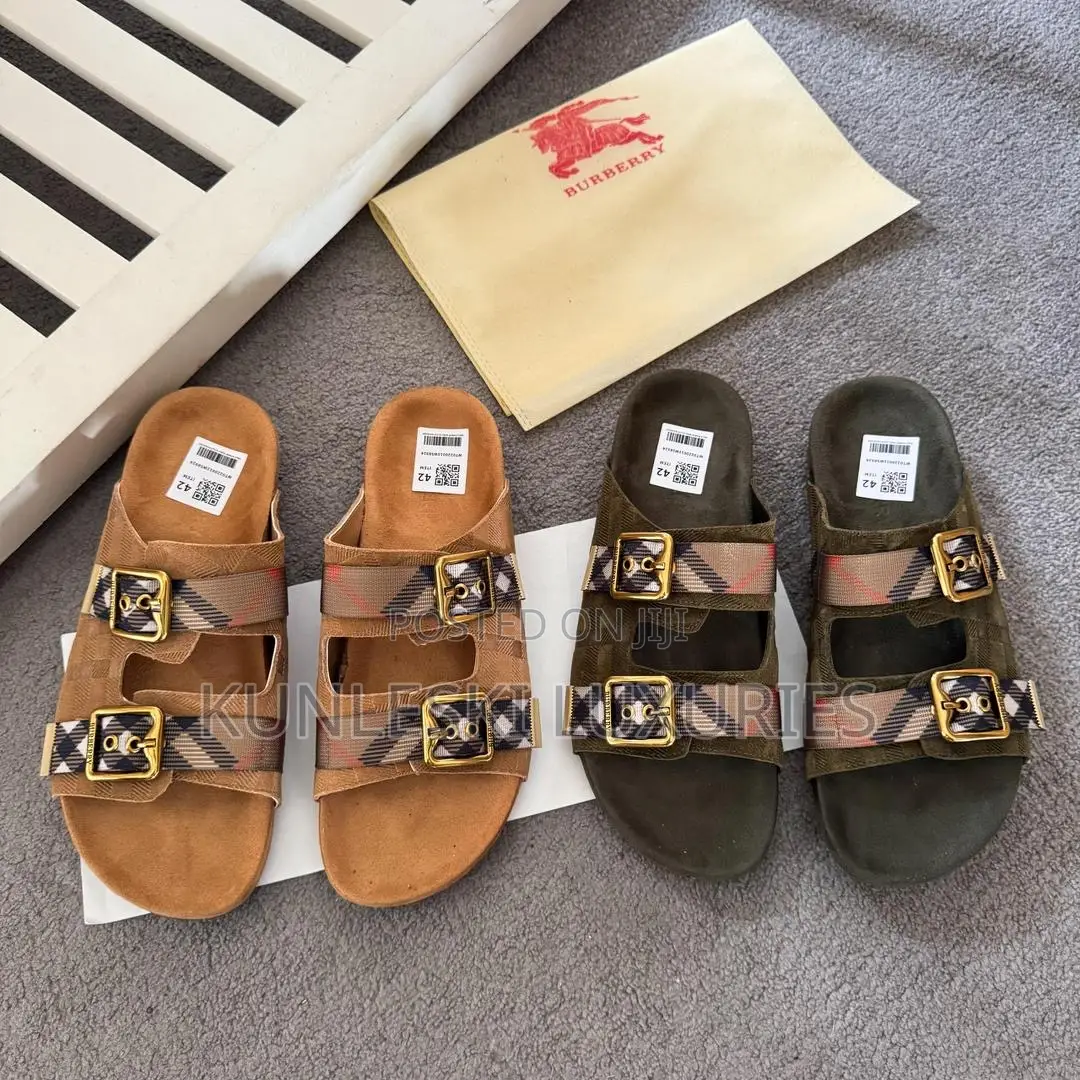 Original New Burberry Urchin Slippers