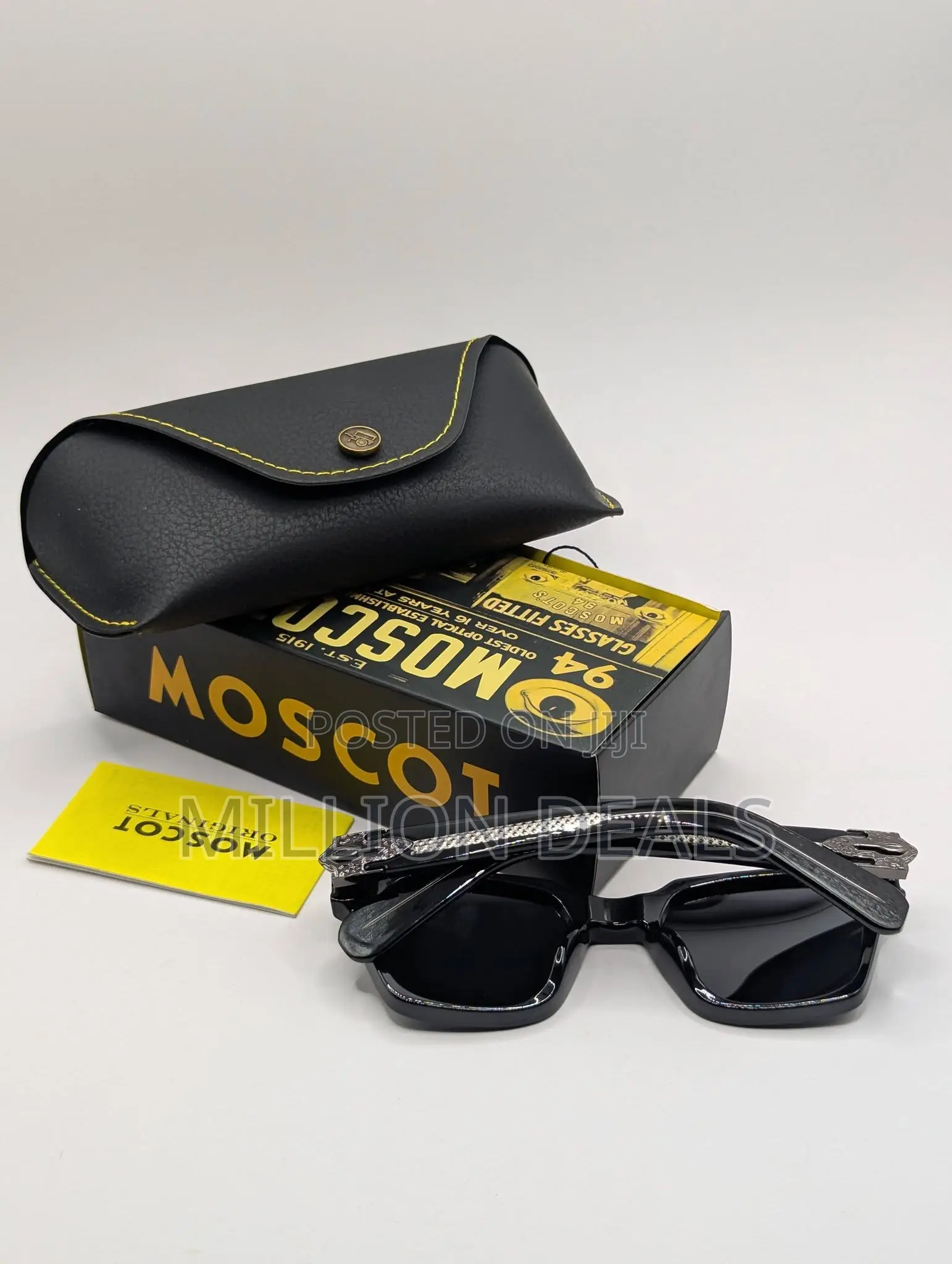 Square Black Stylish Trendy Men's Sunglasses