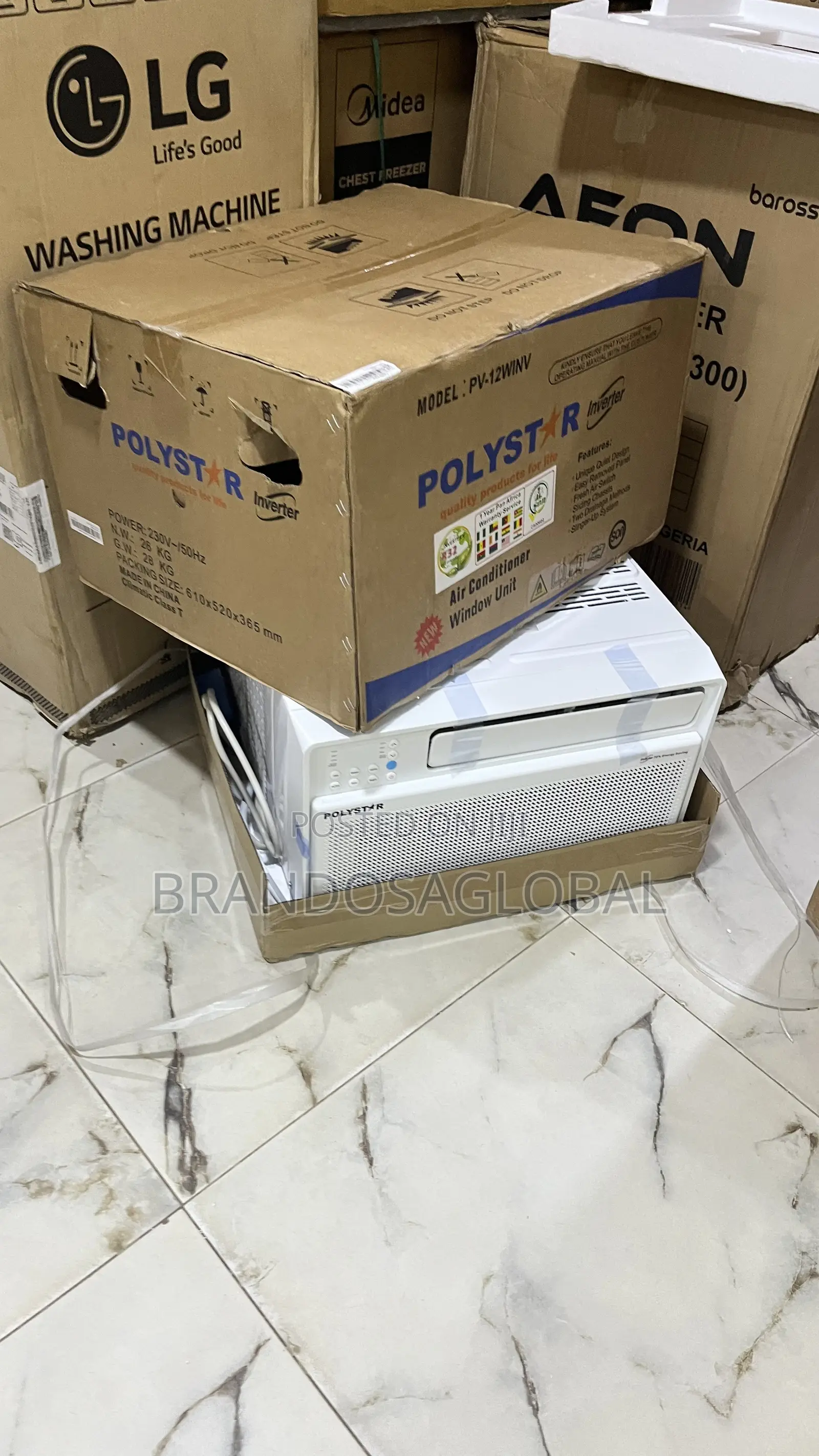 Polystar 1.5hp Inverter Window Ac [Pv-12winv] – Compact Window Ac Unit