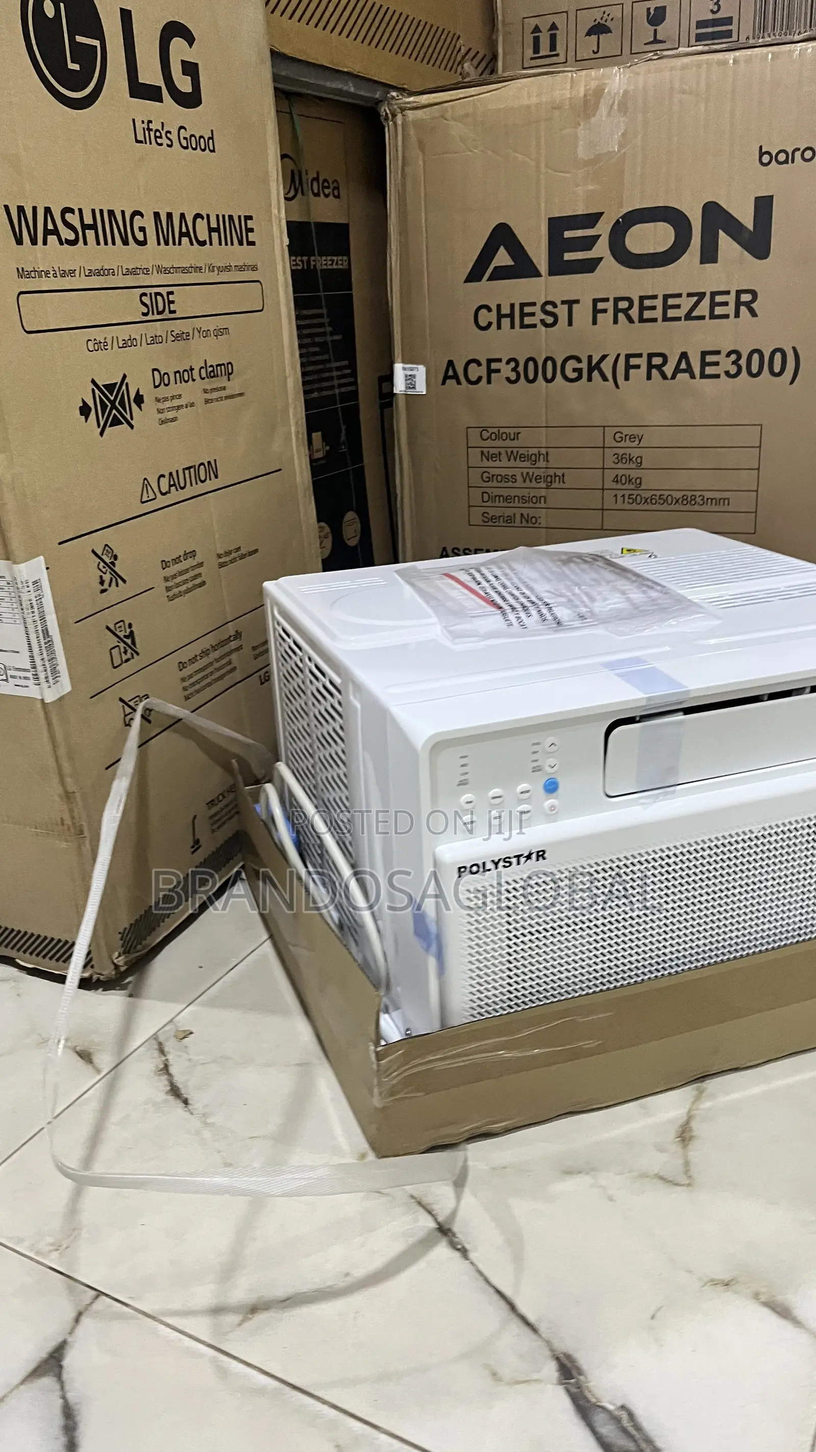 Polystar 1.5hp Inverter Window Ac [Pv-12winv]Modernwindow Ac Appliance