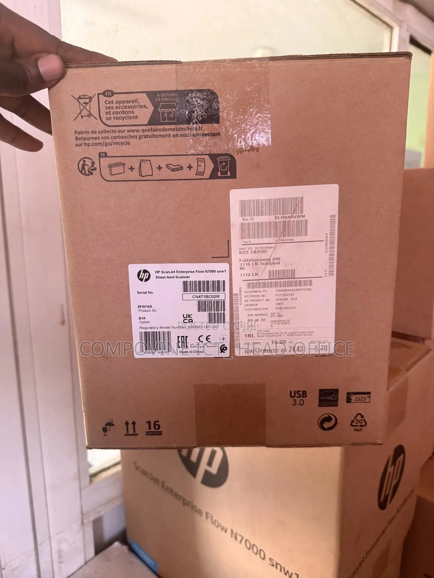 Hp Scanjet Enterprise Flow N7000 Snw1 Sheet Feed Scanner