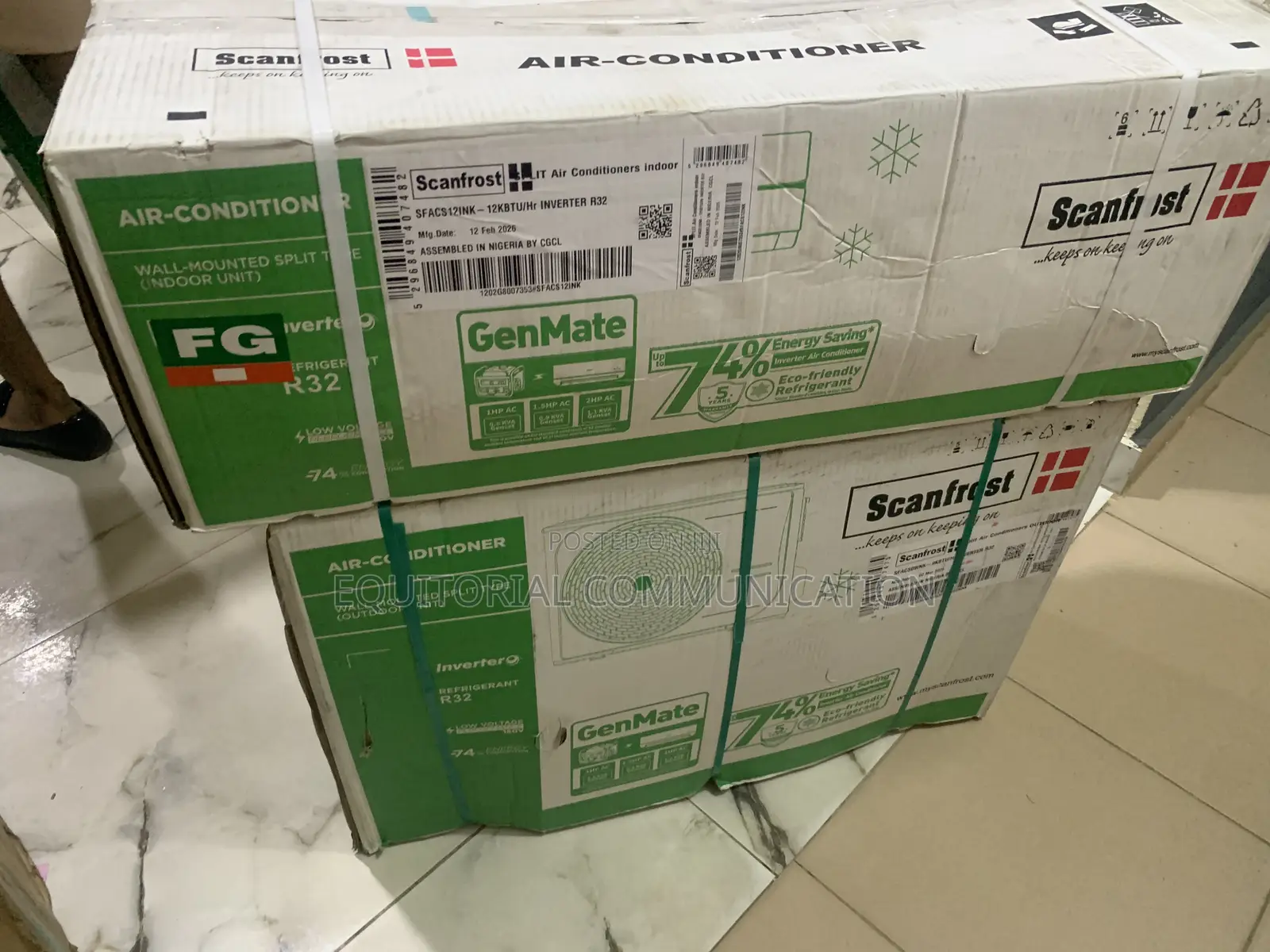 Scanfrost S12ink 1.5hp Split Air Conditioner Durable Build