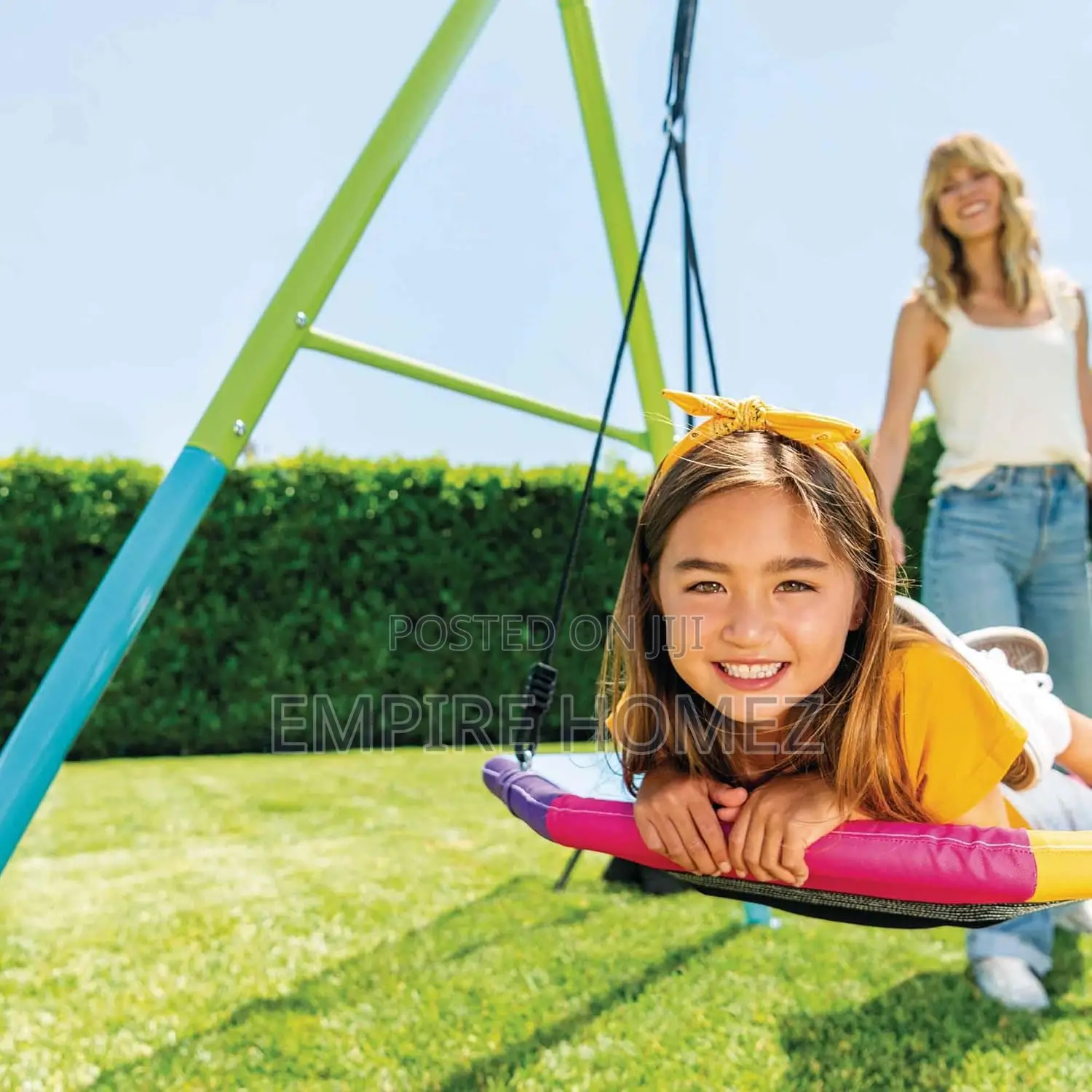 Children's Garden Swing With Octagonal Nest Swing, Steel