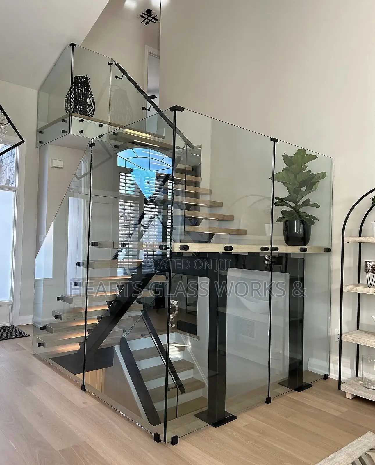 Turn Your Stairs Into a Statement With Our Glass Rails System.