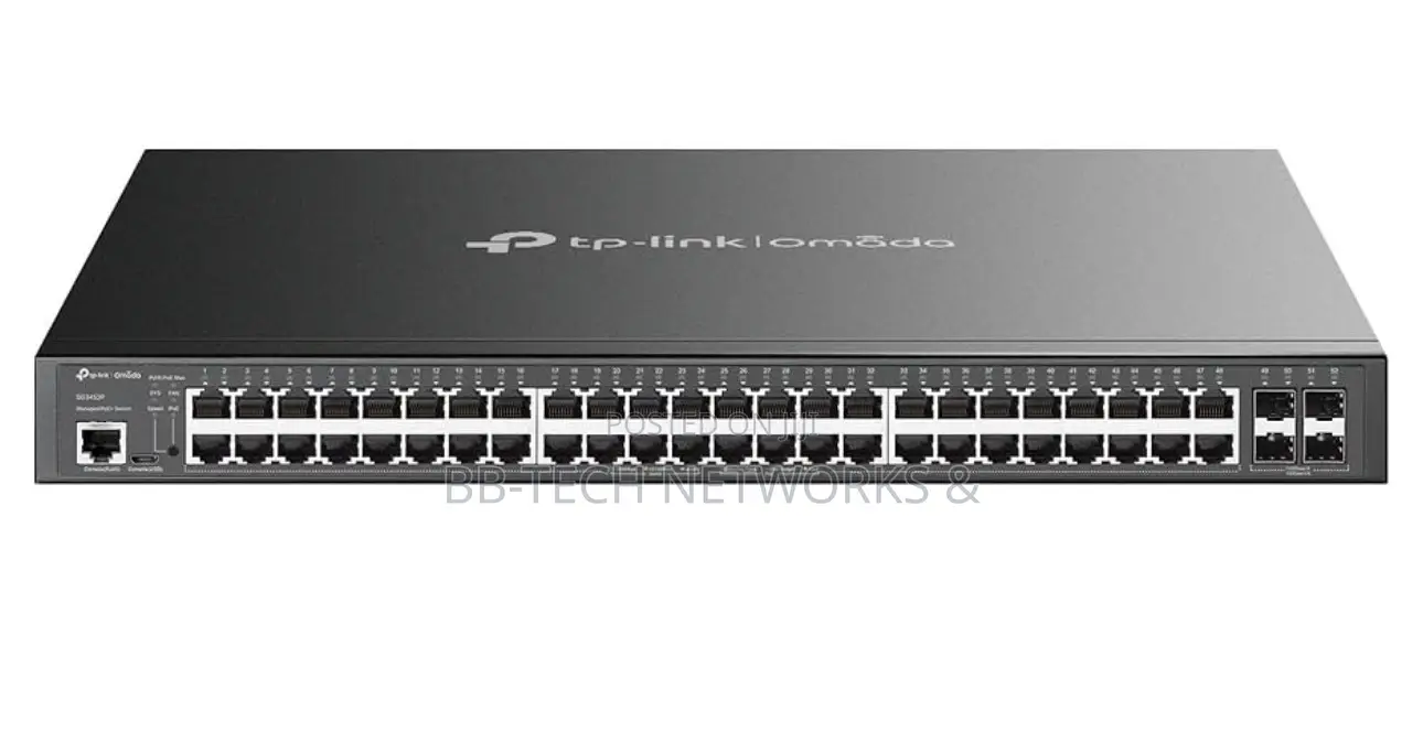 Tp-Link Tl-Sg3452p | 48 Port Gigabit L2+ Managed Poe