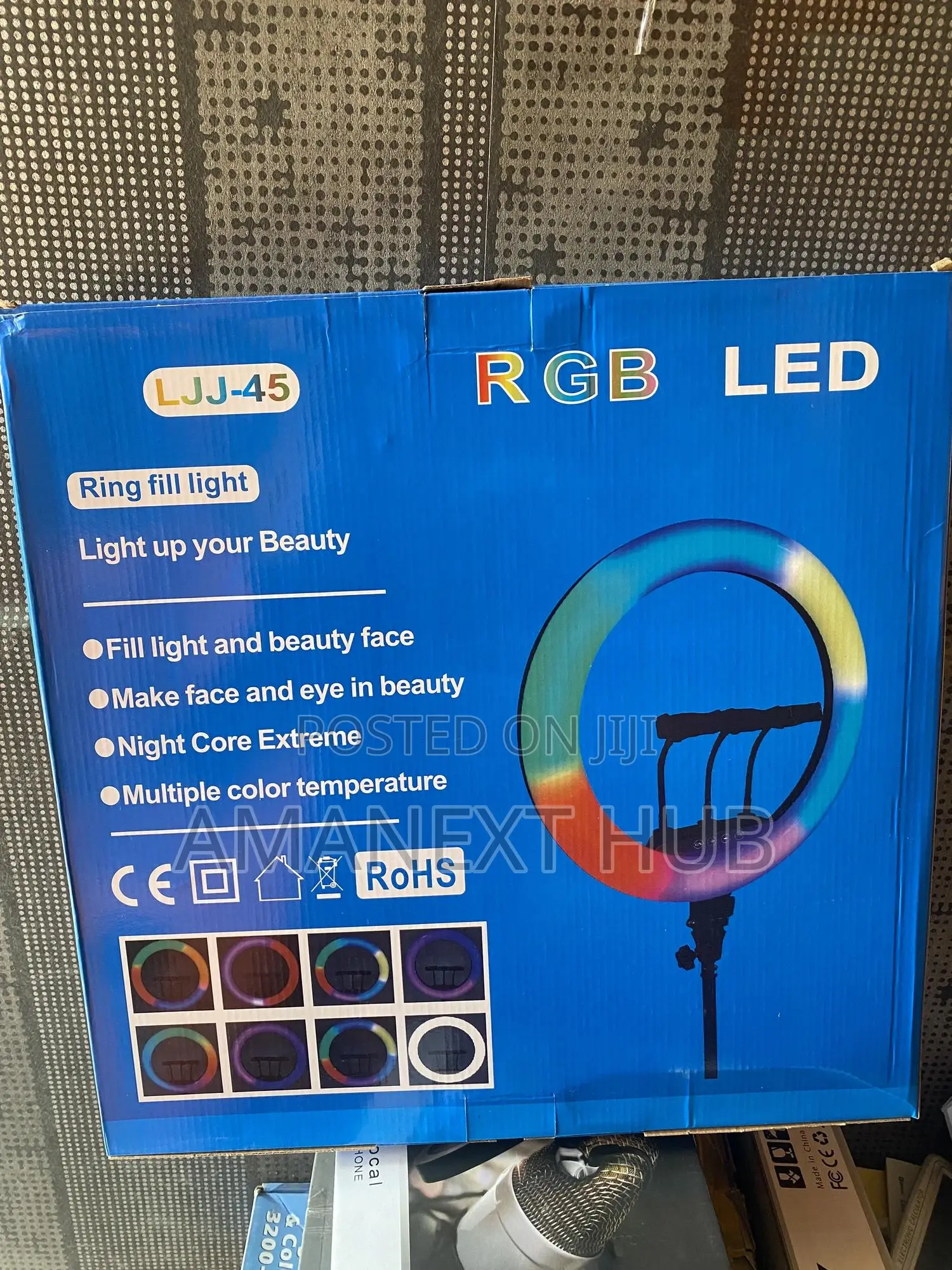 18inches RGB Ringlight With Tripod Stand