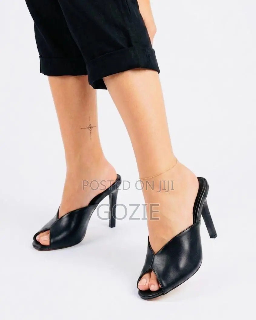 Beautiful Zara Leather High Heel Slip On