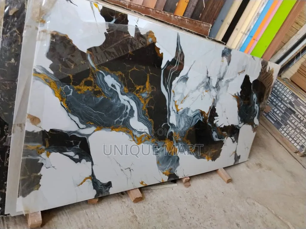 Quality PVC Marble Board, Good for Tv Backdrops and Wall Cladding