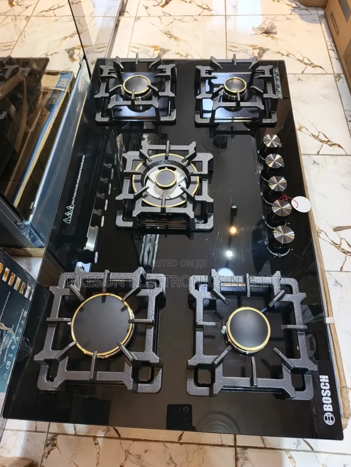 Original Bosch Latest Design Inbuilt Cabinet 5 Burners Gas Cooker Hob