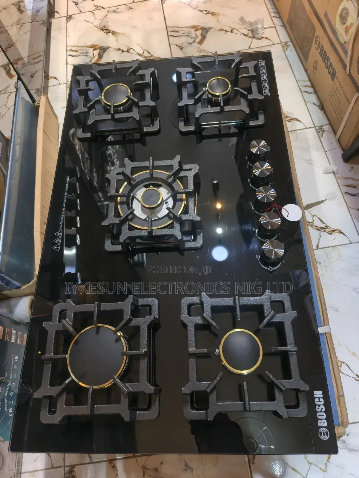 Original Bosch Latest Design Inbuilt Cabinet 5 Burners Gas Cooker Hob
