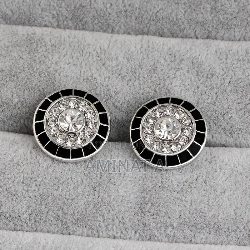 Quality Black and Silver Cufflinks for Men With Case