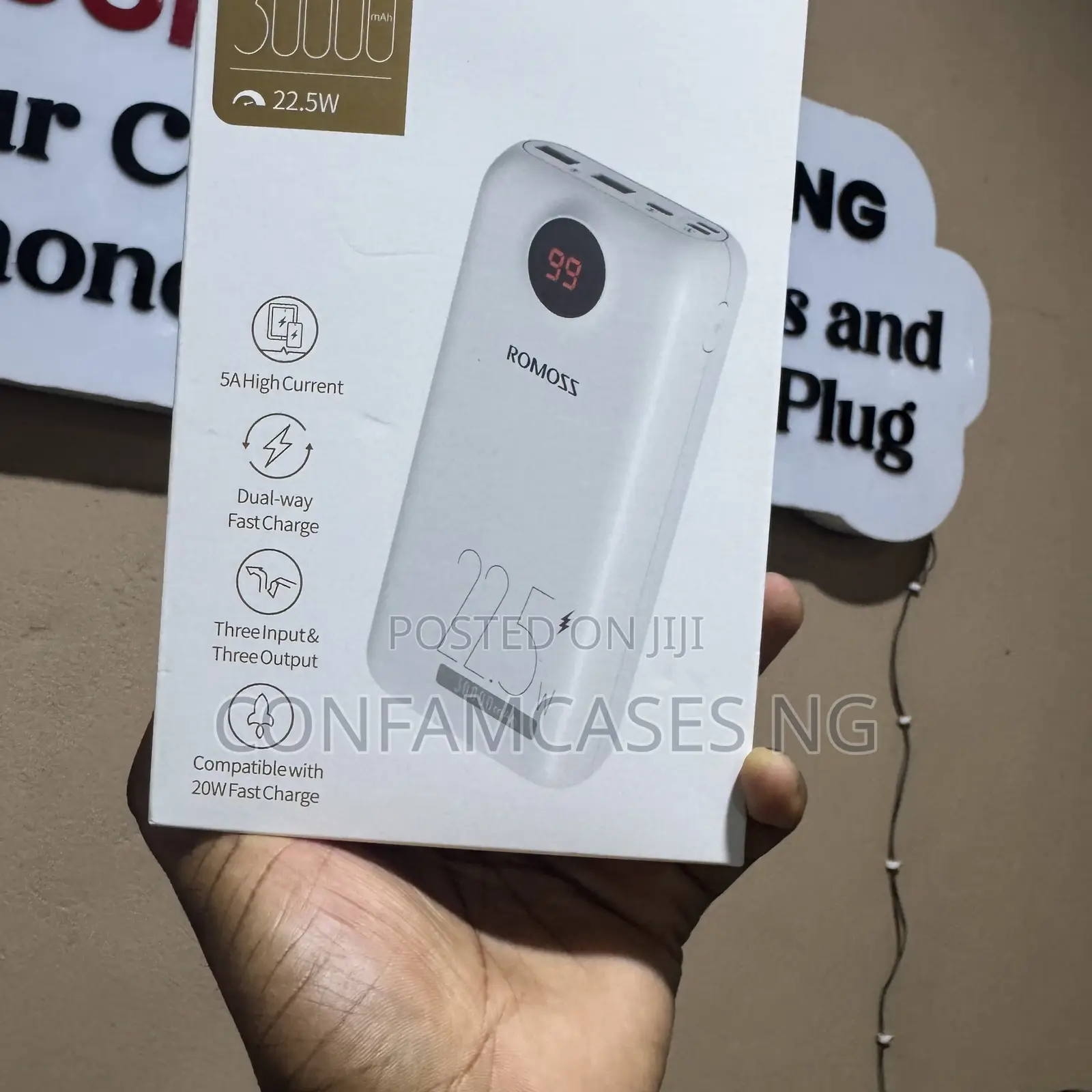 Romoss Sense Sw30pf 30000mah 22.5w Fast Charging Powerbank