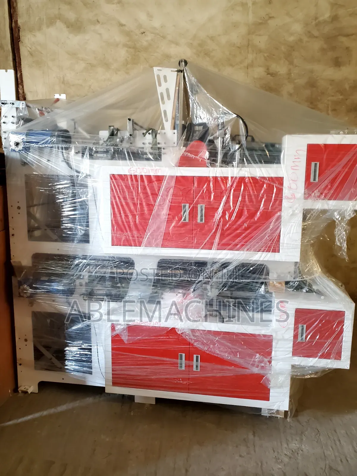 600m Side Sealing Bag Making Machine With 1200mm Folder