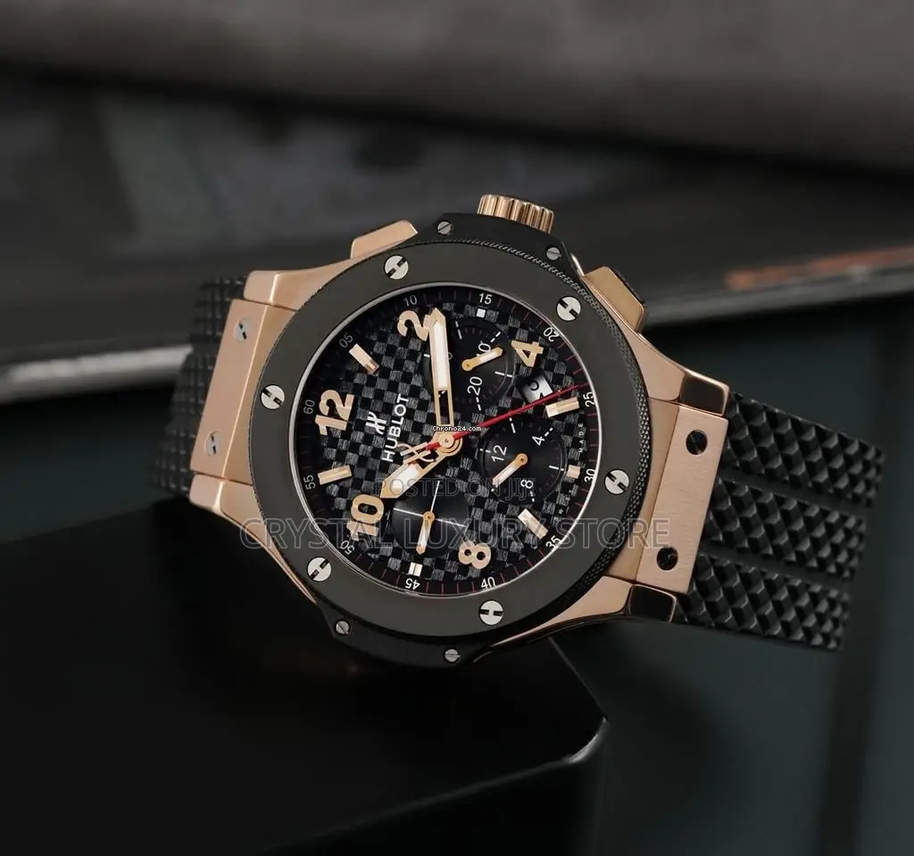 Hublot Quality Luxury Men Rubber Strap Wristwatch
