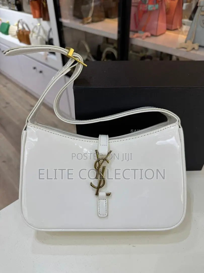 Saint Laurent Glossy Luxury Bag Available in Colour Displayed