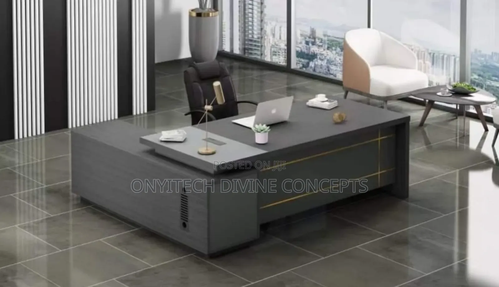 High Quality Office Executive Table Grey